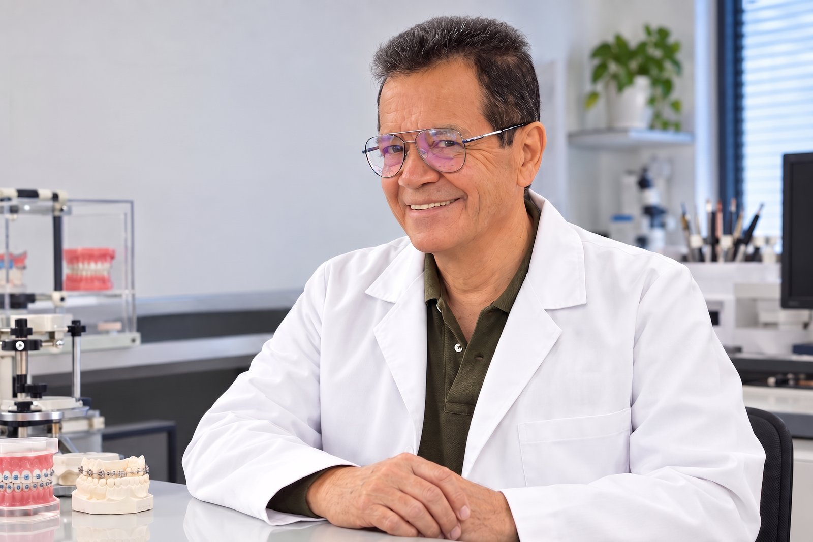 Carlos Pantoja trabajando en laboratorio